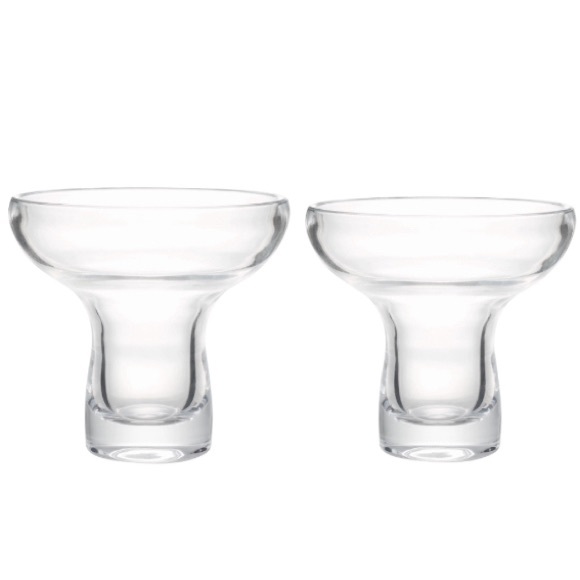 MCM Heavy Mushroom Shaped Cocktail Margarita Set Of 2 Vintage Mid Mod Glasses - Picture 14 of 14